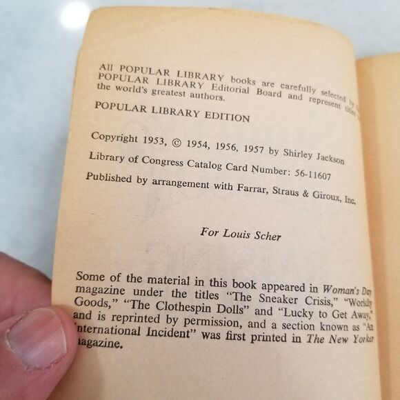 Raising Demons paperback book by Shirley Jackson 1957 vintage - Picture 8 of 8